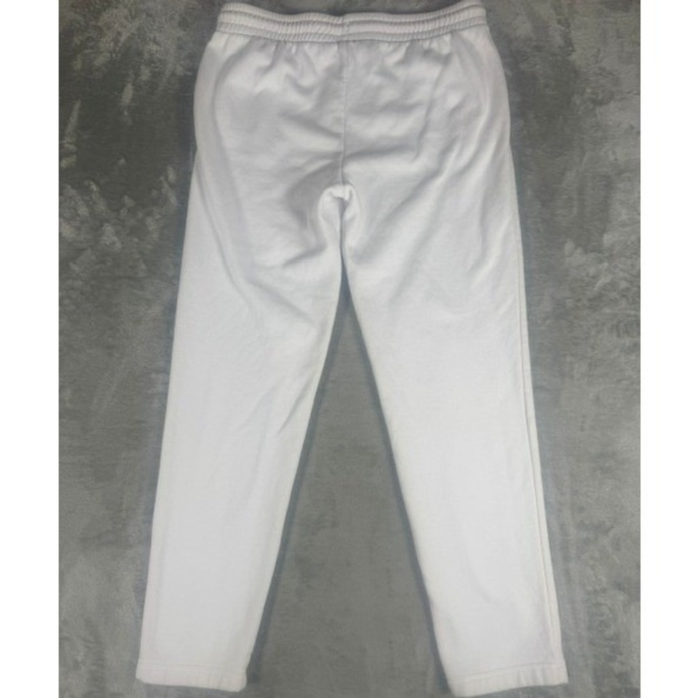 Adidas‎ Golf Pants Mens M White Sweatpants Joggers  Fleece Drawstring - Picture 2 of 9